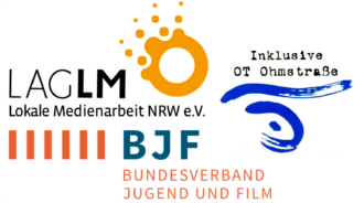 Logos LAG LM, BJF und Inklusive OT Ohmstraße