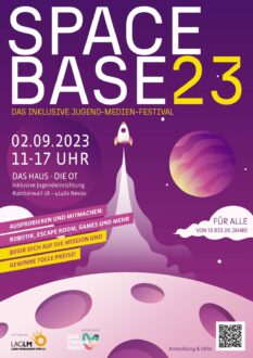 SpaceBase 23 das Inklusive Jugend-Medien-Festival, 02.09.2023 im Das Haus - die OT in Neuss